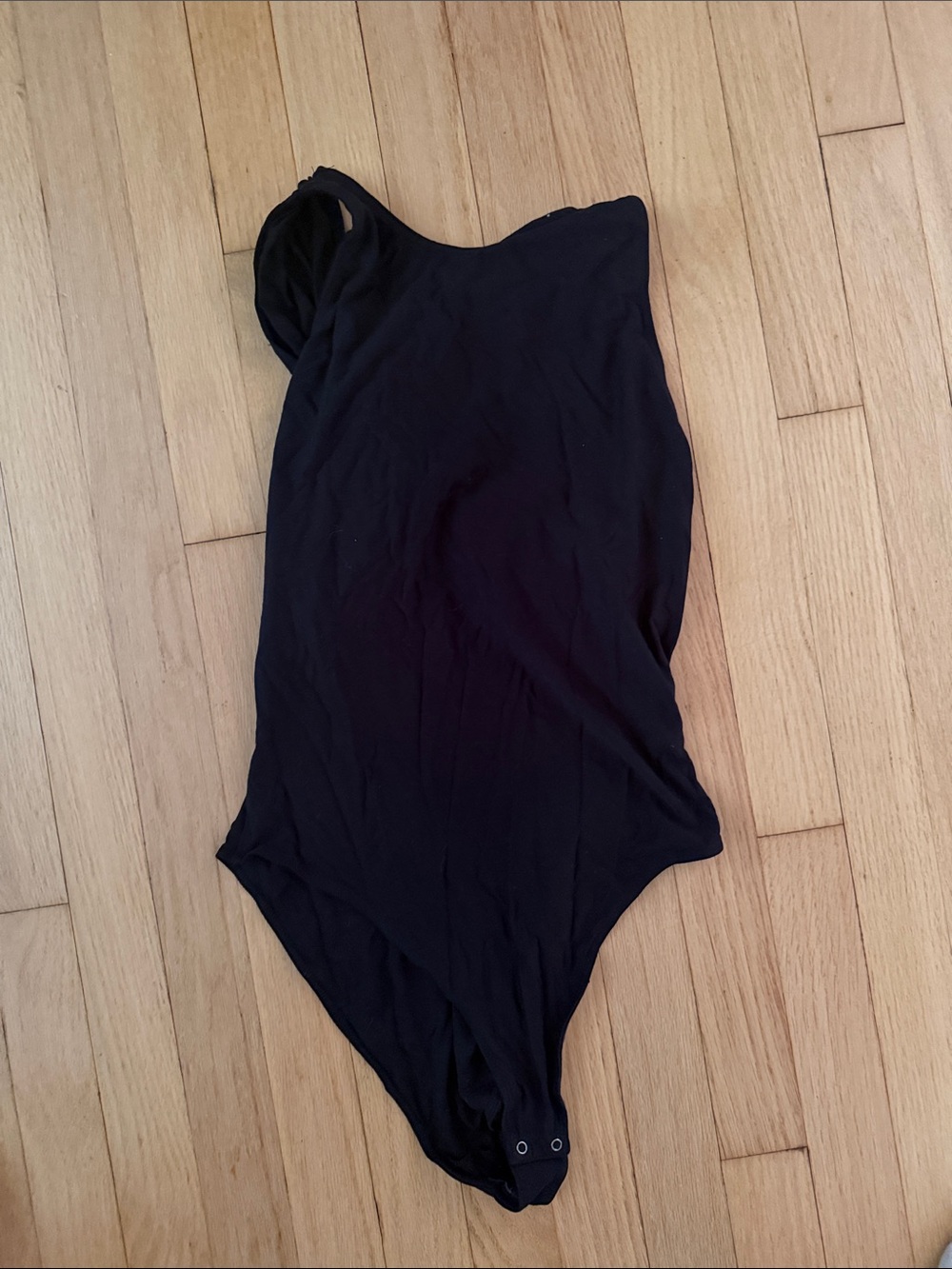 A.L.C. Kids Black One-Shoulder Bodysuit